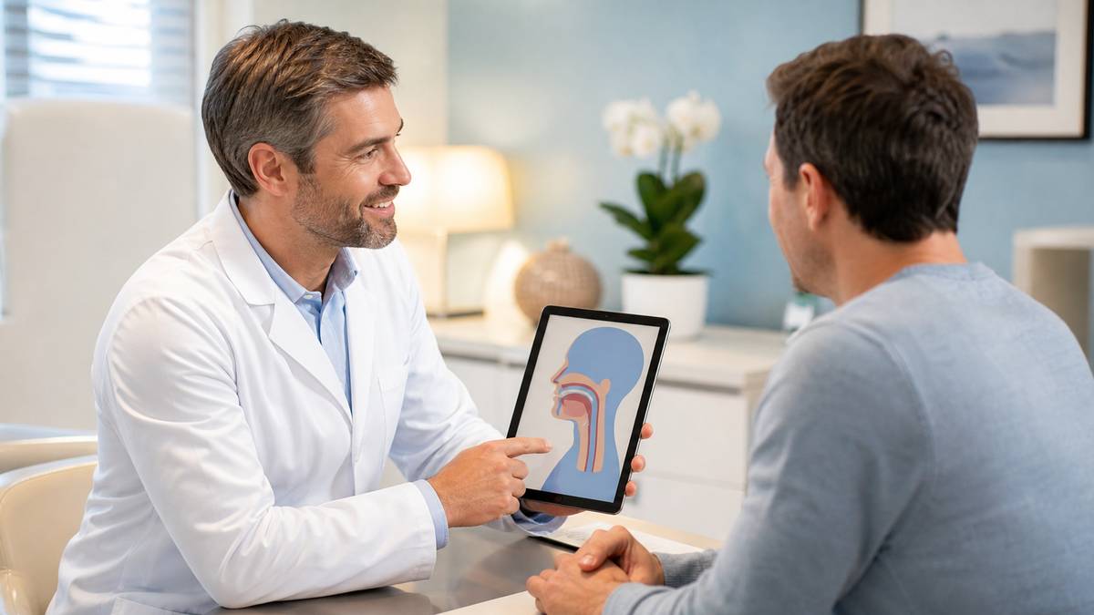 Discussion médicale rassurante autour du sommeil