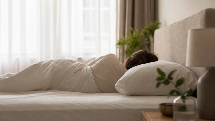Dormir sur le côté avec un oreiller bien aligné